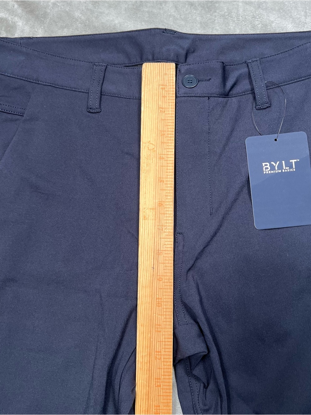 NWT BYLT Everyday Pant 2.0 Mens L (34x30) Navy Blue Stretch Performance Trousers - Picture 8 of 9
